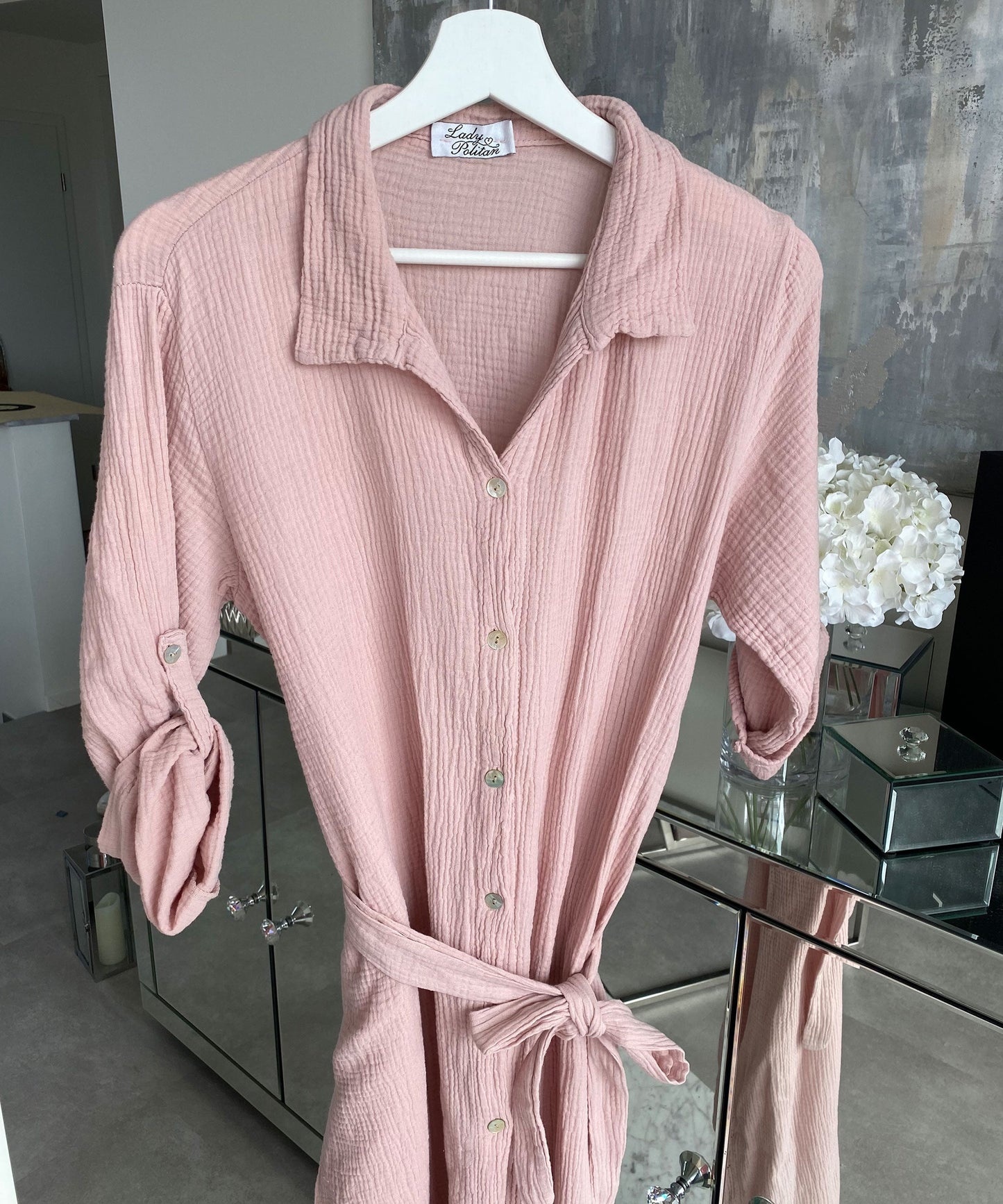 Muslina robo Elena Lang Rosa