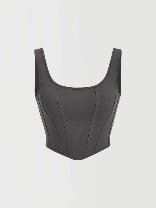 Senmanika ĉemizo kun U-kola