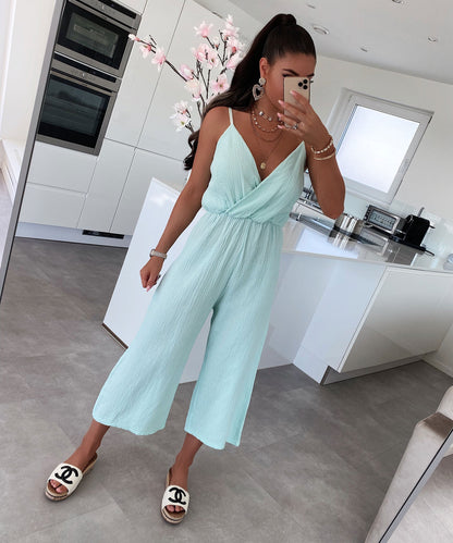 Musselin Jumpsuit Valeria Mint