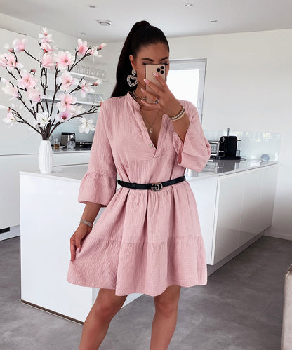 Musselin Kleid Alejandra Rosa