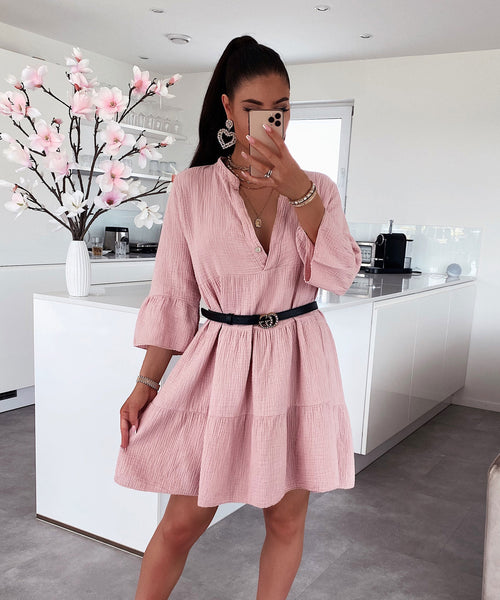 Musselin Kleid Alejandra Rosa