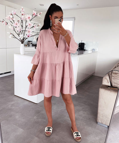 Musselin Kleid Alejandra Rosa