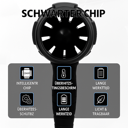BladBreeze™ – Sendrata blovilo por fulmrapida forigo de folioj, malpuraĵo, polvo kaj ĉiutagaj rubaĵoj