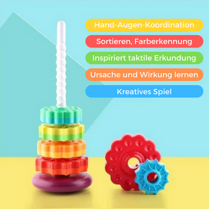 50% RABATT| Regenbogen-Drehturm™ | Spielend lernen!
