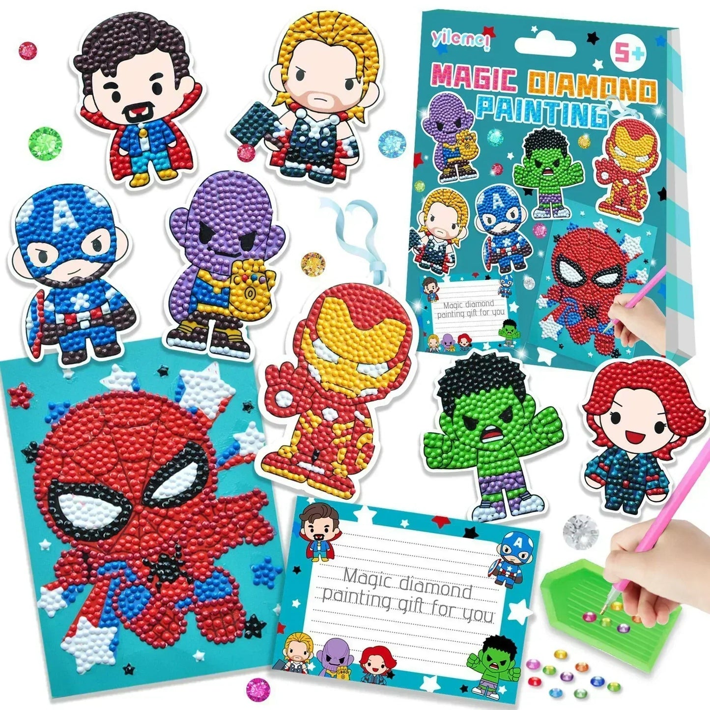 50% RABATO | CrystalCanvas™ | Kreiva Diamanta Pentraĵa Kompleto 