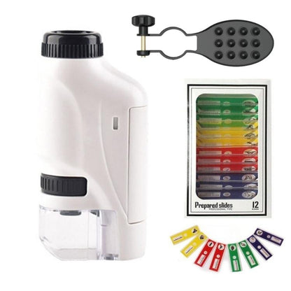 Tragbares Taschenmikroskop mit einstellbarem 60-120x Zoom