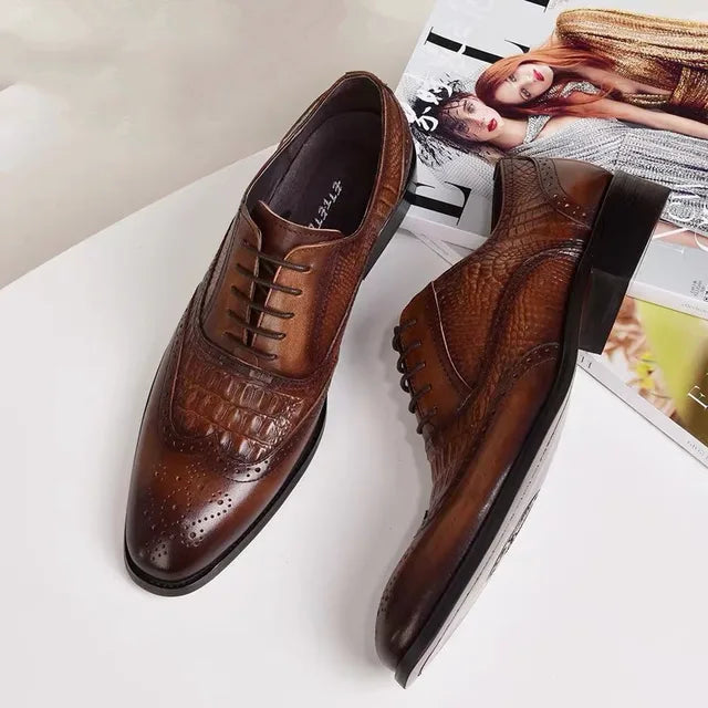 Byron™ - Orthopedic Crocodile Business Loafers 