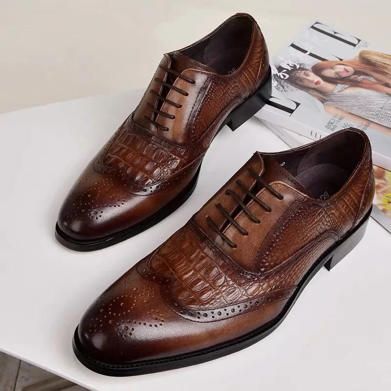 Byron™ - Orthopedic Crocodile Business Loafers 