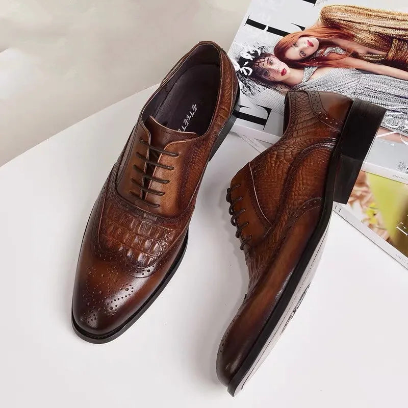 Byron™ - Orthopedic Crocodile Business Loafers 
