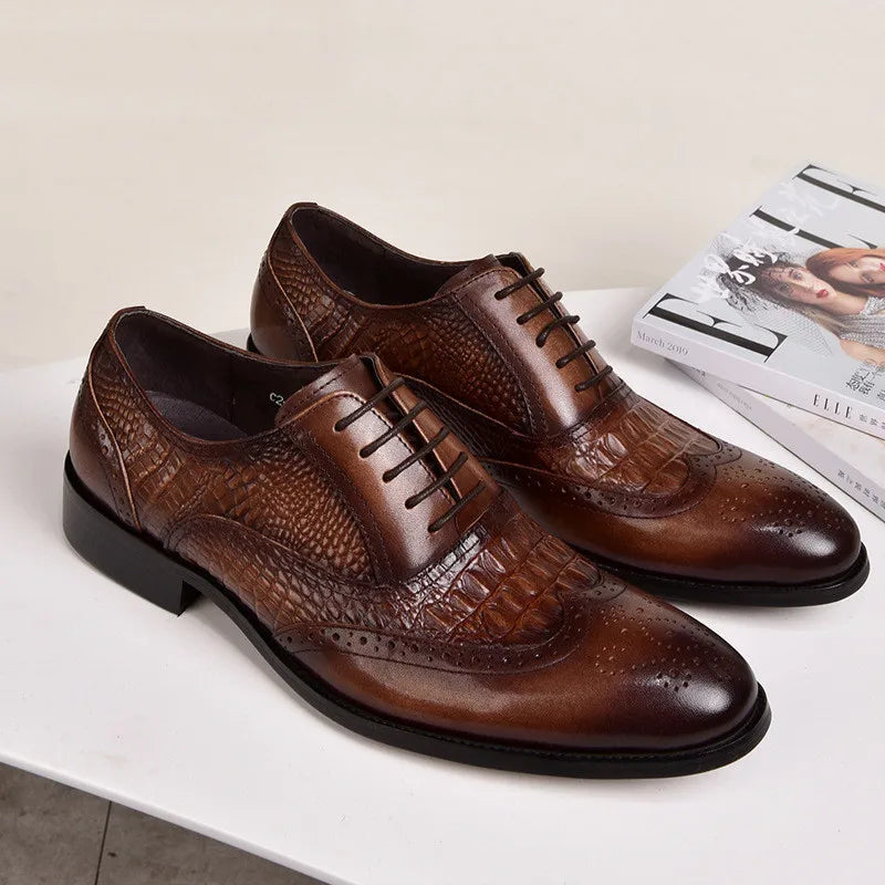 Byron™ - Orthopedic Crocodile Business Loafers 