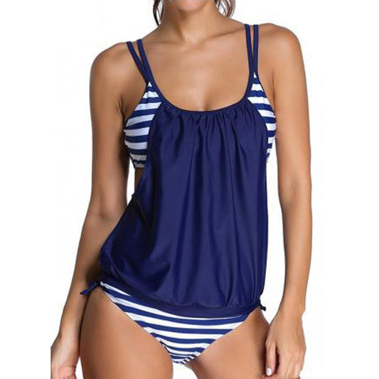 Modioza Du-peca Vinjara Bluzo kun Kolumo