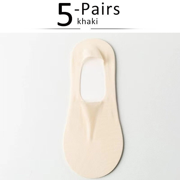 SilkSock™ - Maldikaj Nevideblaj Ŝtrumpetaj Pantofloj (3+2 SENPAGAJ) 