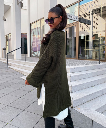 Oversized Elsa khaki sweater