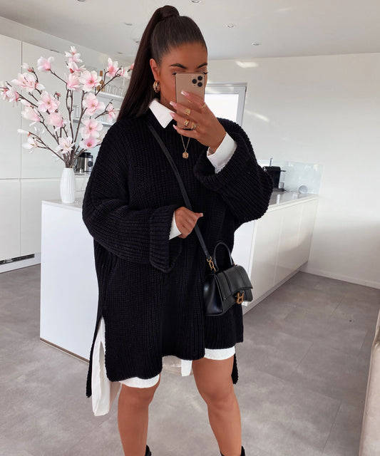 Supergranda svetero Elsa nigra