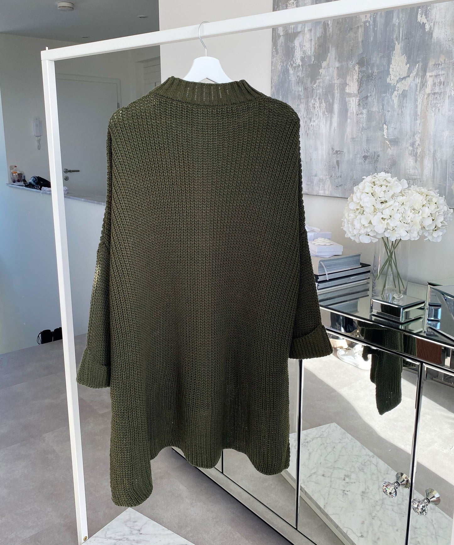 Oversized Elsa khaki sweater