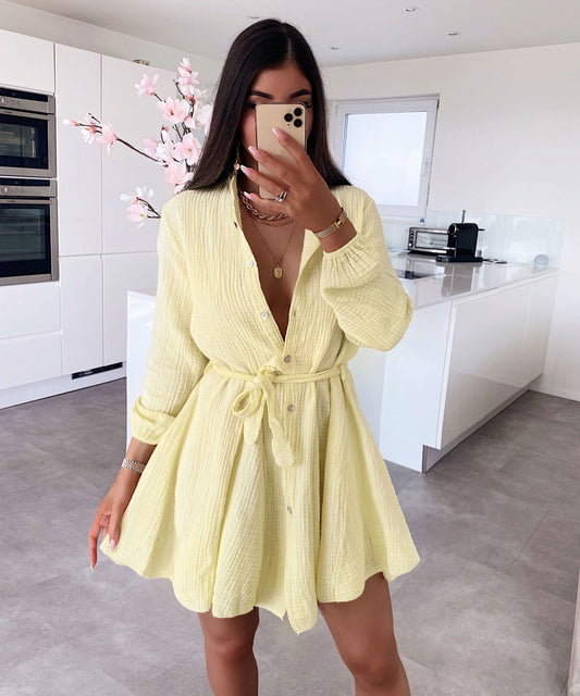 Muslina robo Daisy Flava