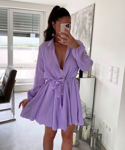 Musselin Kleid Daisy Lila