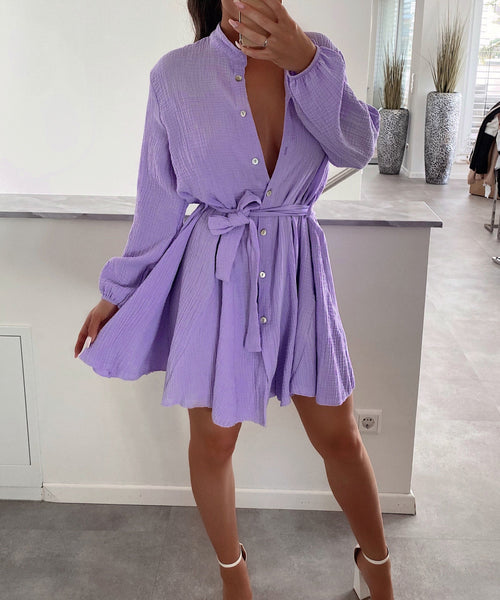 Musselin Kleid Daisy Lila