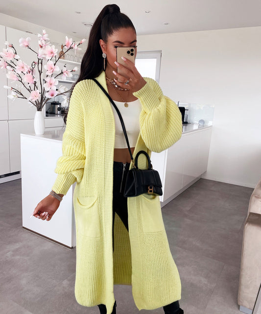 Leilani Longa Flava Kardigano