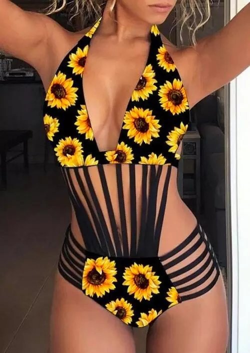 Sunderia - Unika naĝkostumo kun rimena dezajno 