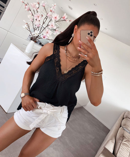 Muslina Supraĵo Marta Nigra