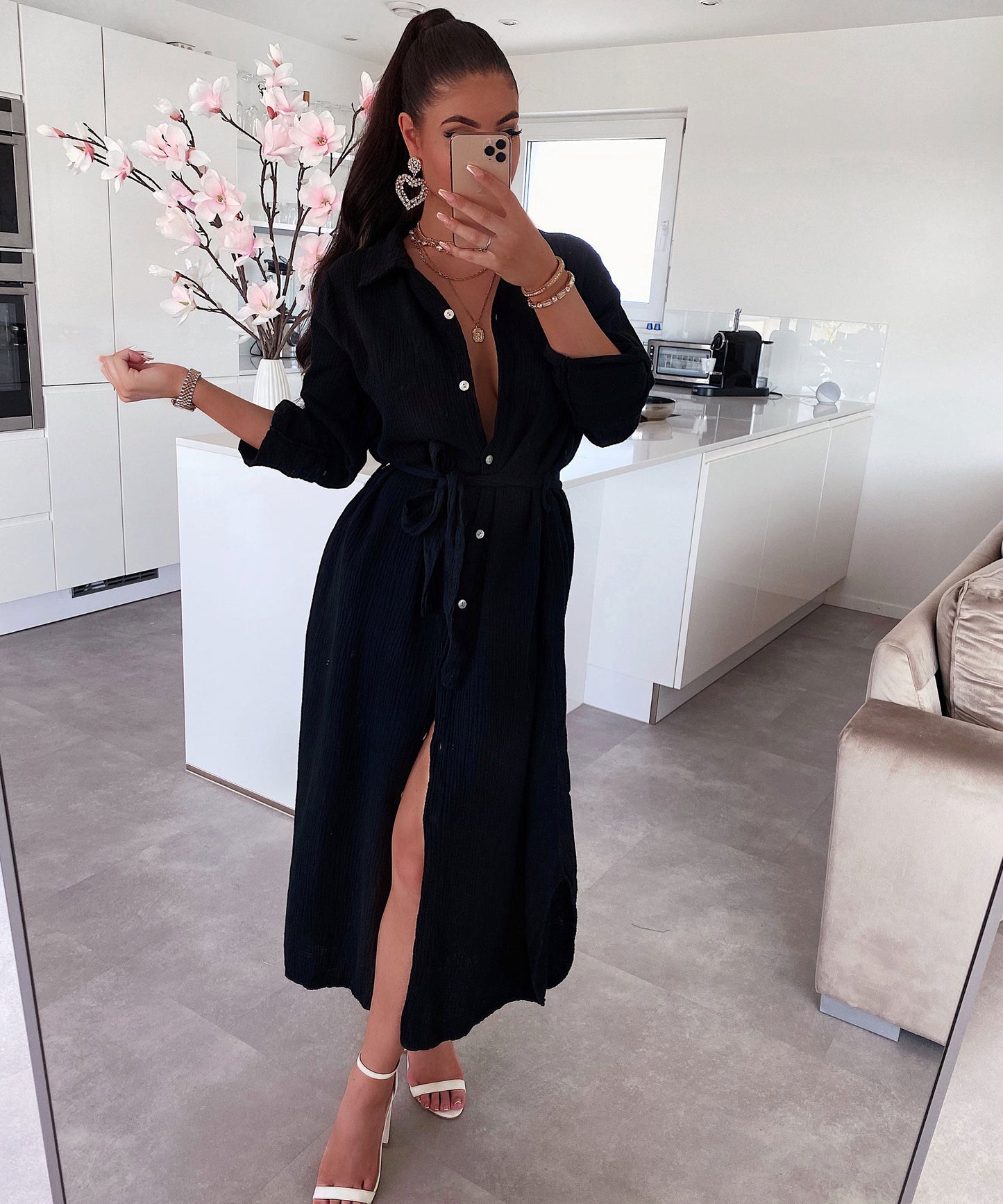 Muslina robo Elena Lang Nigra